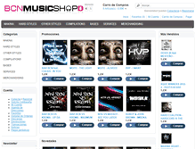 Tablet Screenshot of bcnmusicshop.com